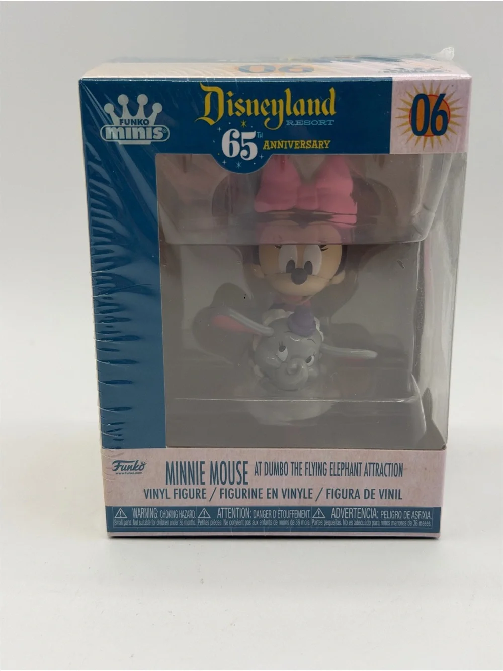 Funko Disney Minis Figure Disneyland 65th Minnie Mouse Dumbo the Flying Elephant